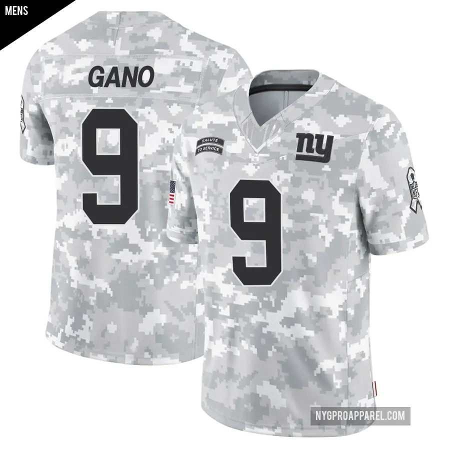 Men's New York Giants ＃9 Graham Gano Arctic Camo Limited 2024 Salute to Service Jersey